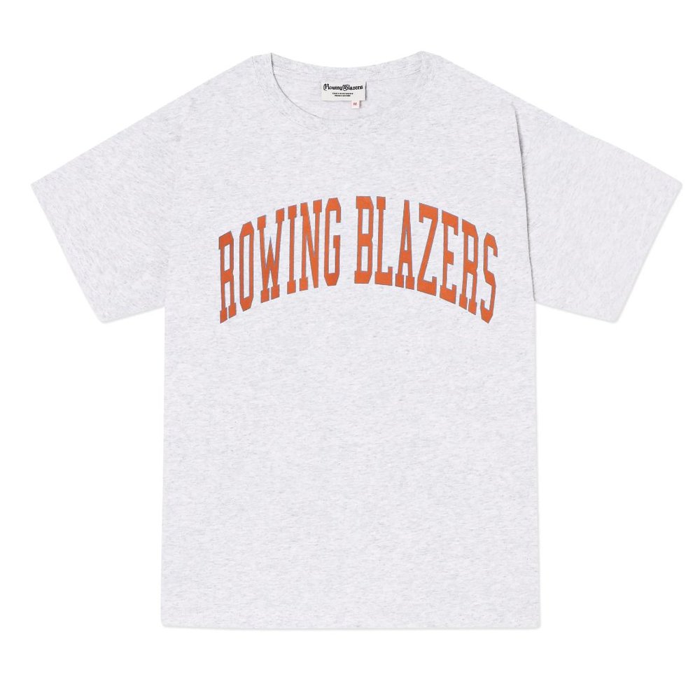NWT Rowing Blazers Collegiate Tee Orange Spellout Mens T-Shirt (Various Sizes)